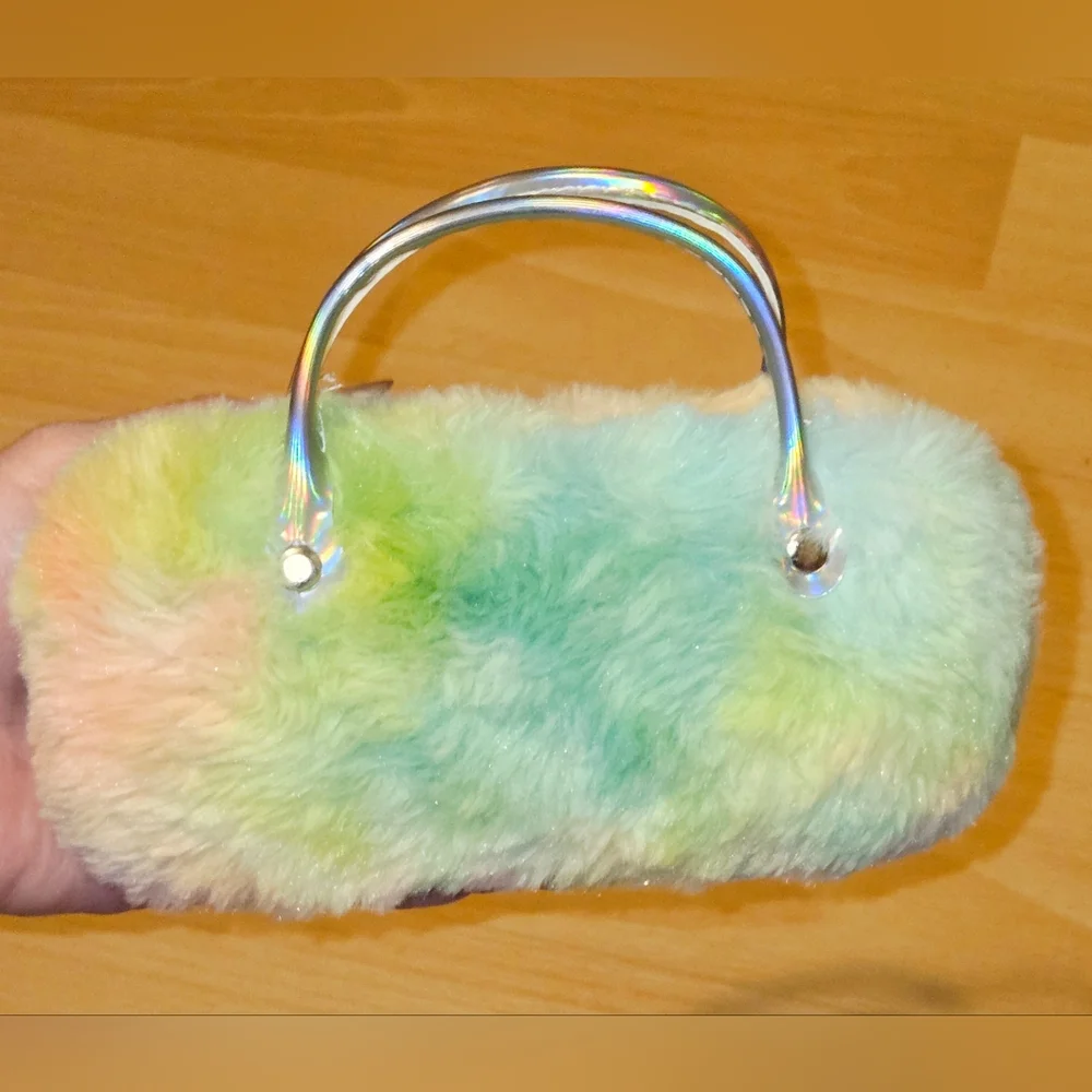 Furry Eye Glasses Case With Handles